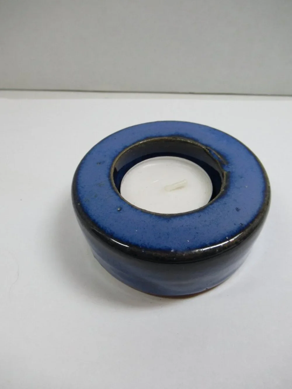 Blue Pottery tealight holder